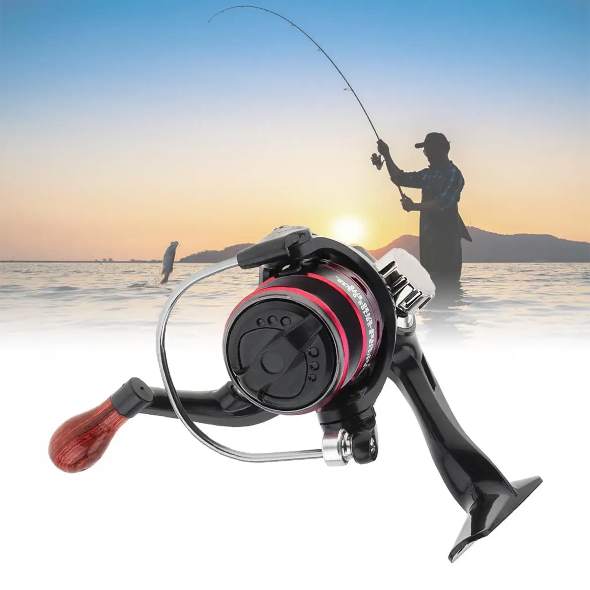 

Рыболовная катушка для спиннинга серии 500-7000, 5,2: 1, 12 шарикоподшипников, максимальное усилие фрикциона 8 кг, для ловли морского карпа