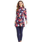 Купальник, Мусульманский купальник для женщин, купальный костюм, одежда для плавания, Женский консервативный купальный костюм для девушек