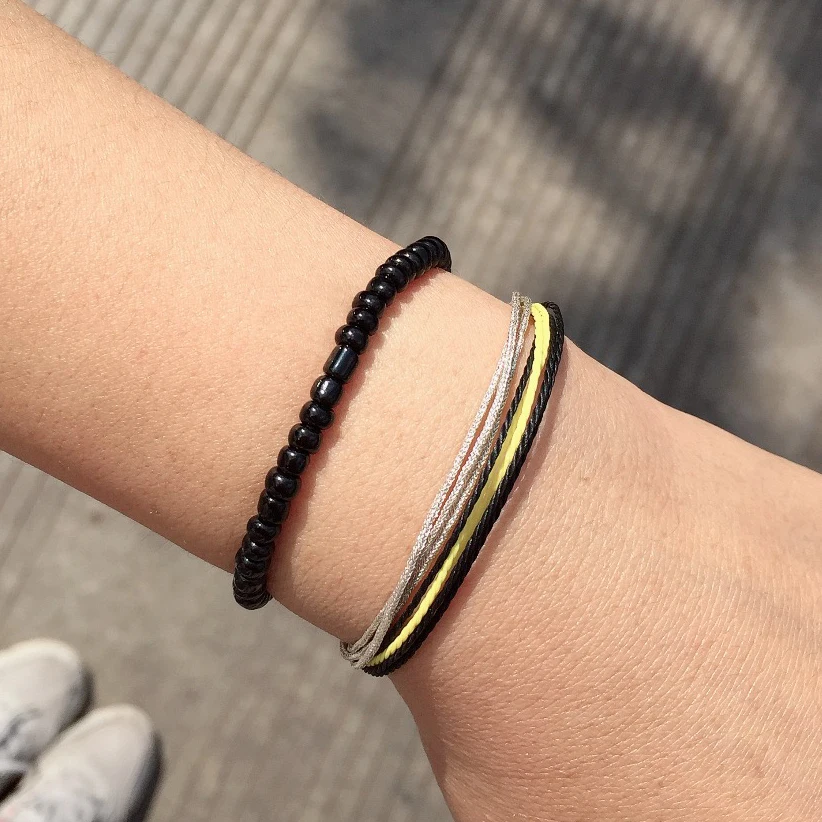 Ювелирные изделия в стиле бохо Подарочный браслет ручной работы хлопковая нить