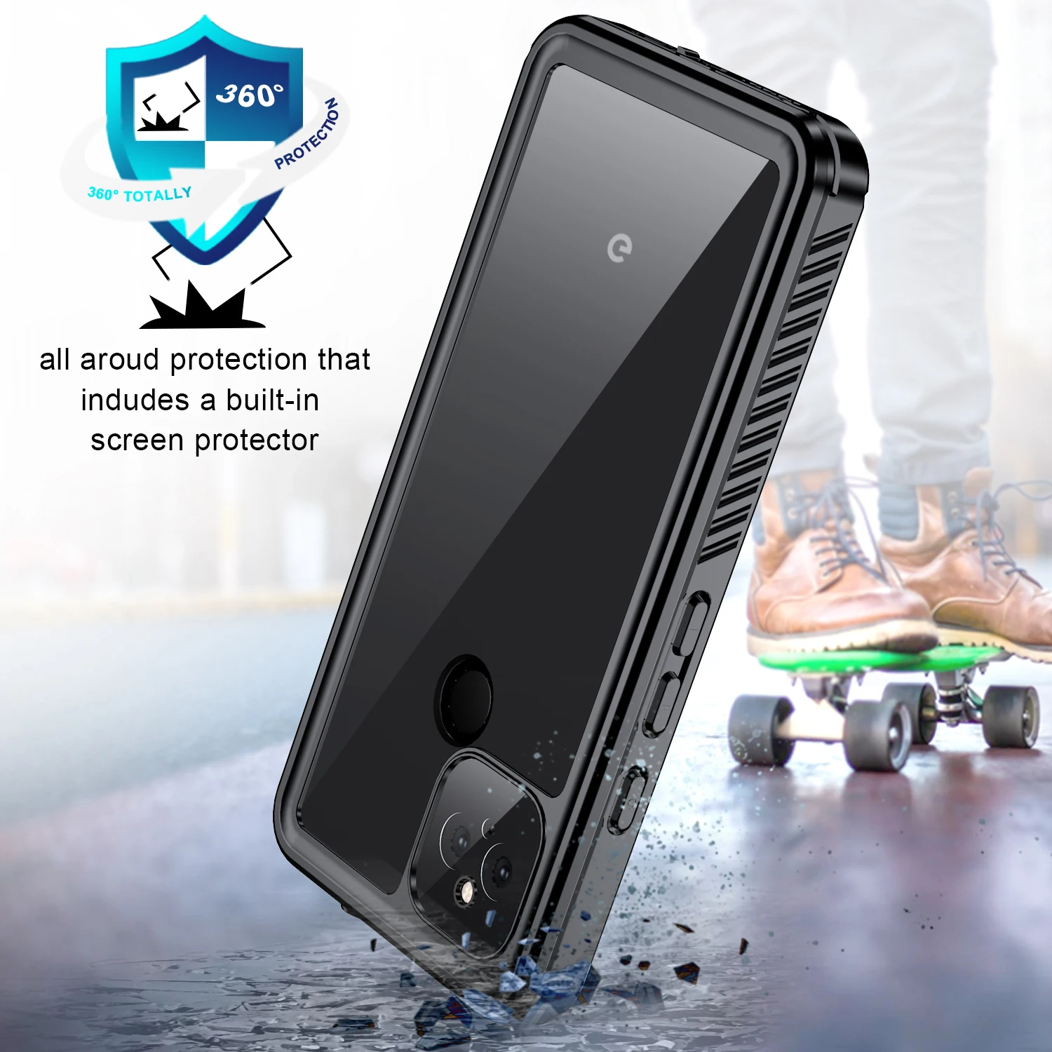 ip68 waterproof phone case for google pixel 4a 5g coque heavy duty full protection shockproof case pixel 4a 5g waterproof cover free global shipping