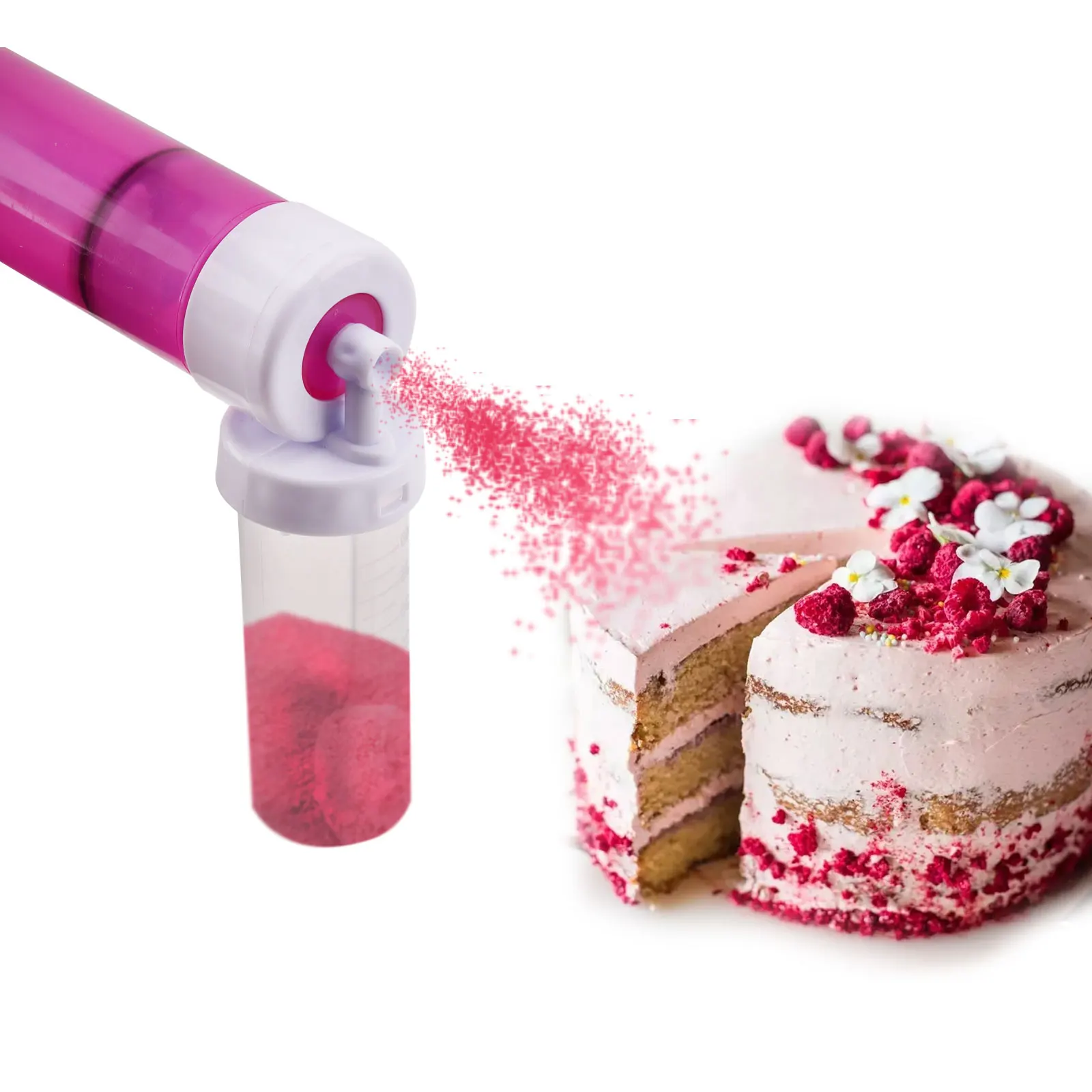 

New Manual Cake Airbrush Pump Cake Coloring Duster Cake Decorating Tool Baking Tool Gift For Dessert Lover Kitchen Accessories