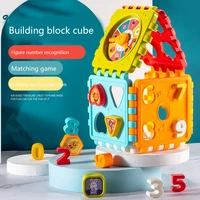 new baby activity cube toys shape and number sorting toddler early learning educational develop toys gift
