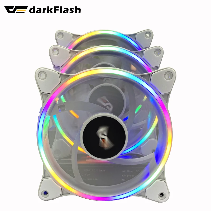 Вентилятор для ПК DarkFlash 120 мм 12 см 4 контакта тихий корпус | Компьютеры и офис