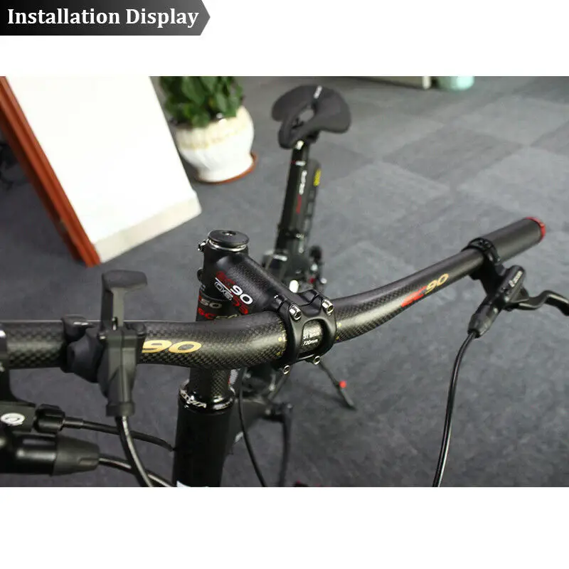 Руль велосипедный карбоновый плоский/подседельный 31 8 660 мм 760 мм|Велосипедный