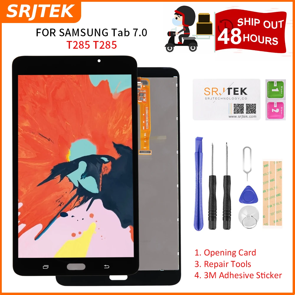 ЖК дисплей SM T280 для Samsung Galaxy Tab A 7 0 диагональ экрана 2016 дюйма|ЖК-экраны и панели