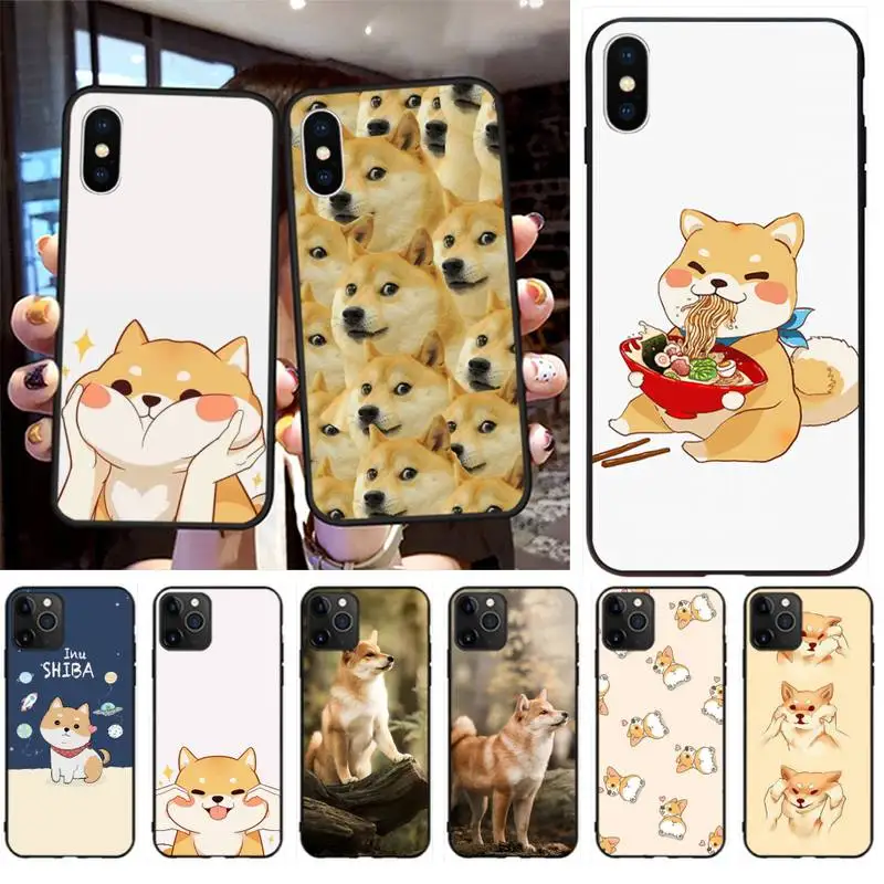 Японский чехол для телефона с суши-Сиба-ину iphone 13 12 11 Pro Max Mini XS 8 7 Plus X SE 2020 XR - купить