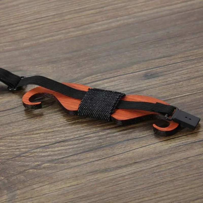 Мужской галстук бабочка из розового дерева ручной работы с вырезами цветочный