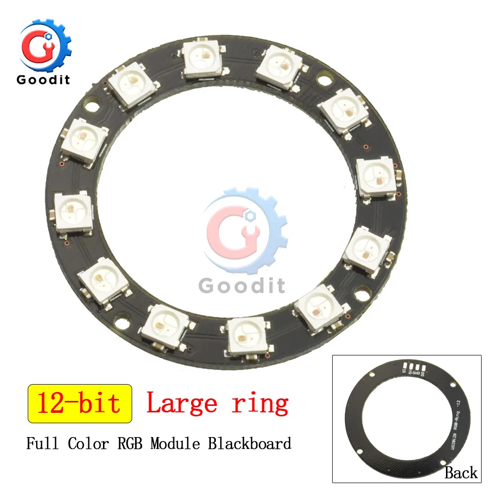 WS2812B 16 бит RGB светодиодный Ring WS2812 5050 светильник со встроенным модулем драйвера для
