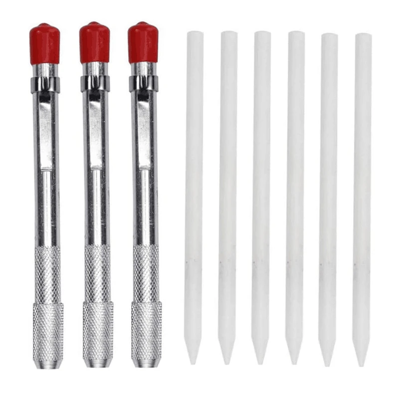 

3 круглых держателя Soapstone с 6 заправками для сварочных инструментов и сварочных маркеров, съемная Разметка на стали, алюминии