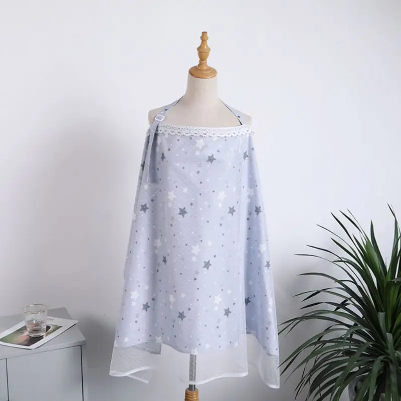 

Cotton Nursing Cover Outdoor Baby Breastfeeding Apron Breathable Mum Blanket for hot summer days
