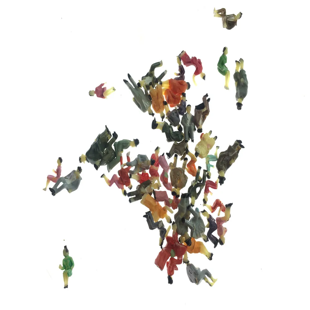 50 мест стоя хо масштаб соотношение 1:87 Миниатюрная кукла модель статуя пейзаж