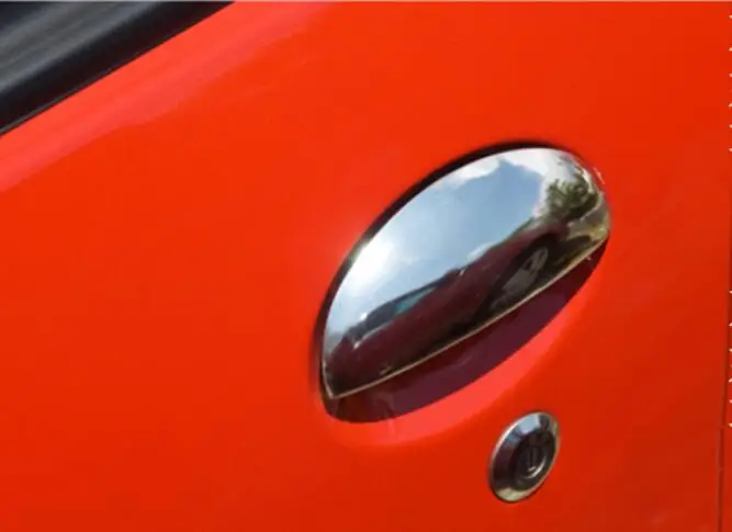 8 шт. хромированная накладка на дверную ручку автомобиля для Peugeot 206 206cc 207 |