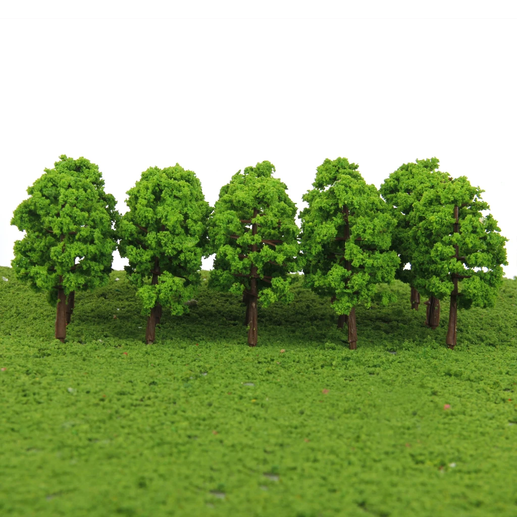 20pcs Model Trees Street Garden Architecture Landscape Green Scenery Layout