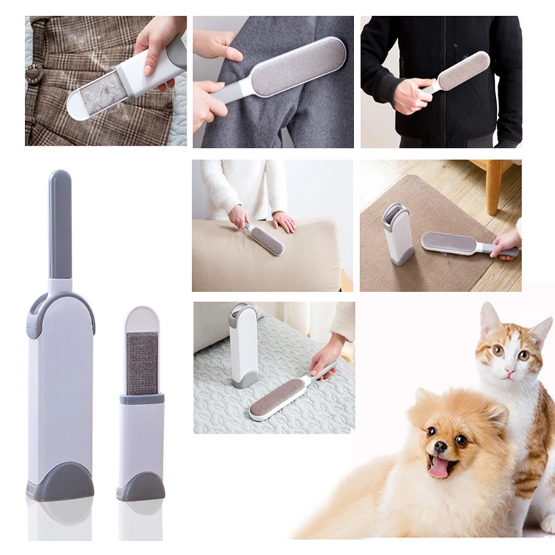 Мини волшебное средство для удаления шерсти домашних животных ворса ролик