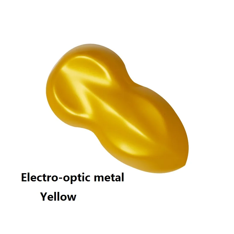 Электро-оптическая металлическая Желтая пленка для кузова автомобиля матовая