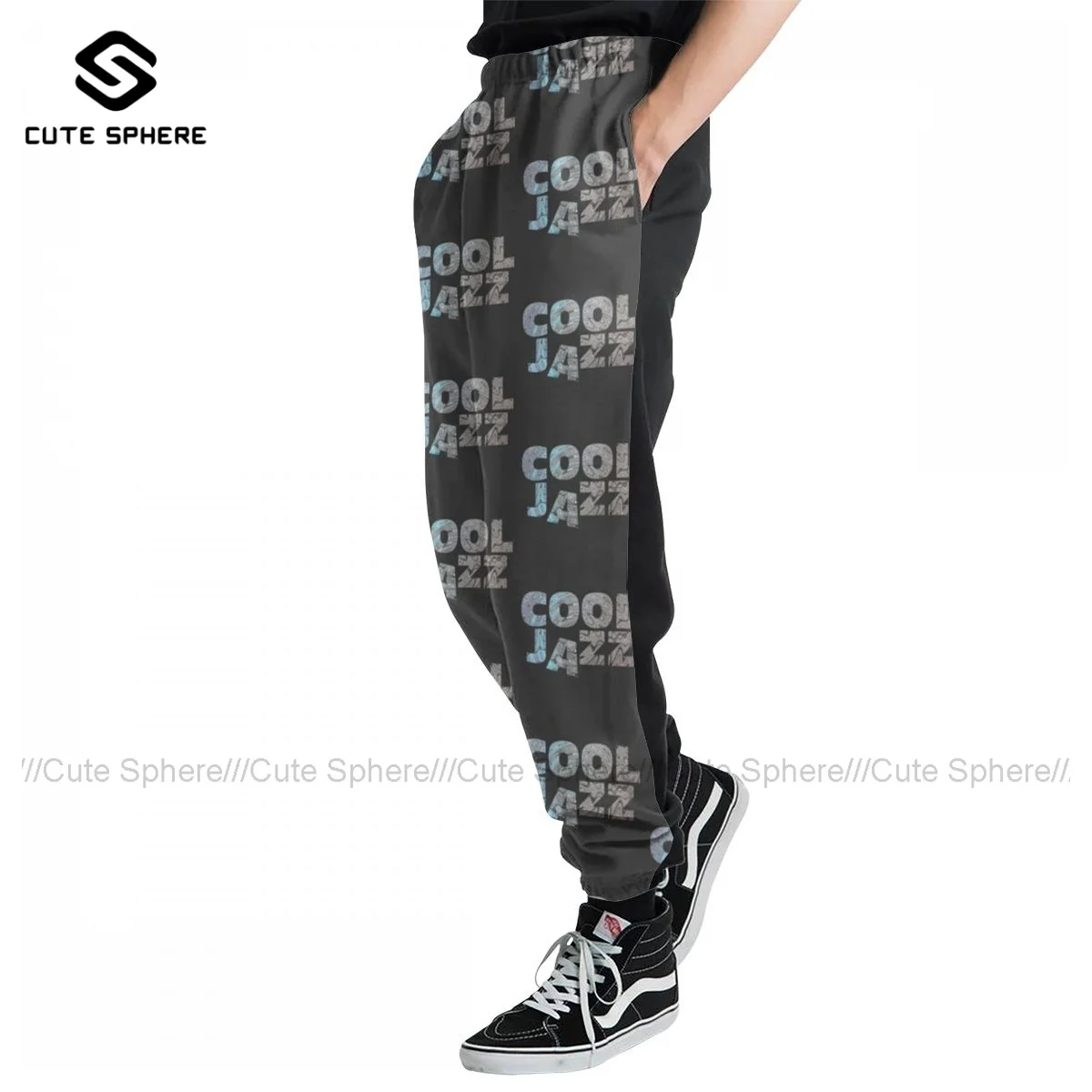 

Jazz Sweatpants Sports Polyester Joggers Bulk Aesthetic Men Casual Pants