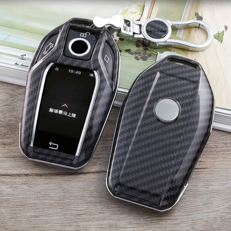 Чехол для ключей из углеродного волокна ABS полностью защитный чехол BMW 7 Series 740 6 GT 5