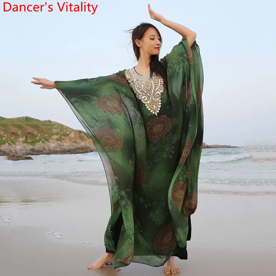 Новый Халеги Халат Женщины Танец Живота Свободный Костюм Роскошный Вышивка