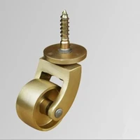 4pcslot 32mm brass casters heavy duty safe for all floors gold polished finish casters wheels for chairstablesfurniture
