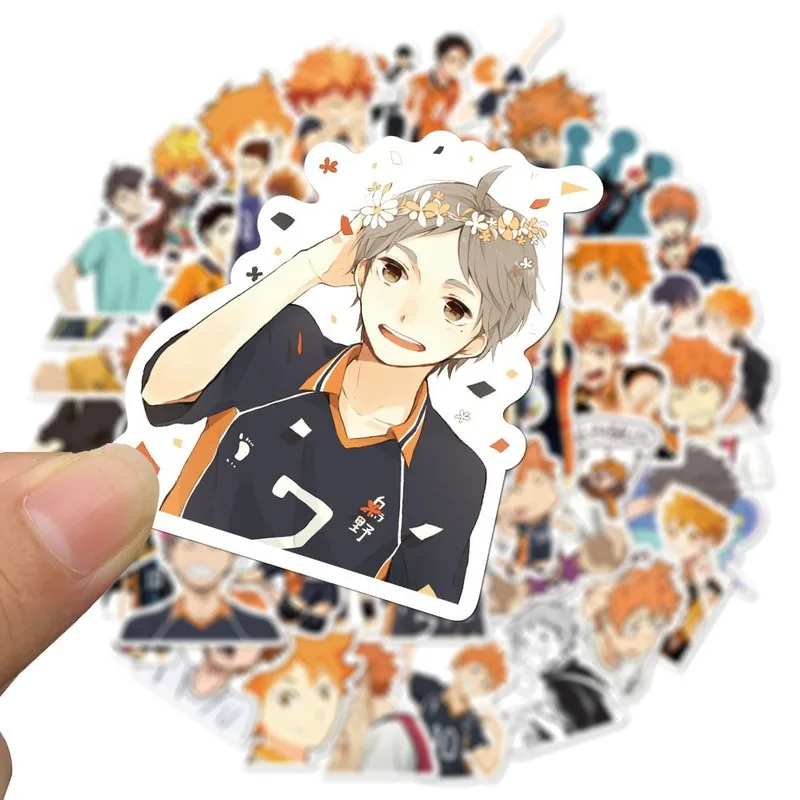 10/52 шт. Haikyuu! Аниме Стикеры s путешествия чемодан для скейтборда гитары Чемодан