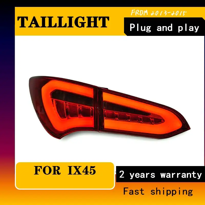Car Styling For Hyundai IX45 Taillights New SantaFe LED Tail Lamp IX45 LED Rear Lamp DRL+Brake+Park+Signal Car Accessories