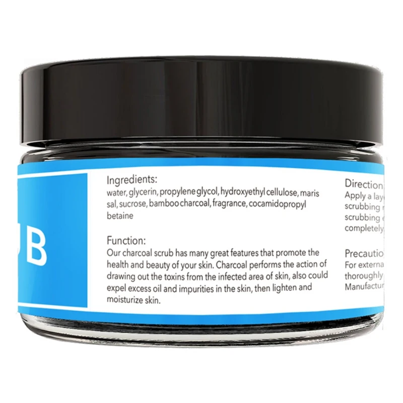 Скраб для лица бамбуковый уголь скраб тела детоксификация Природный