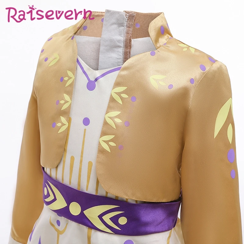 Raisvern/элегантное платье принцессы Эльзы для костюмированной вечеринки платья