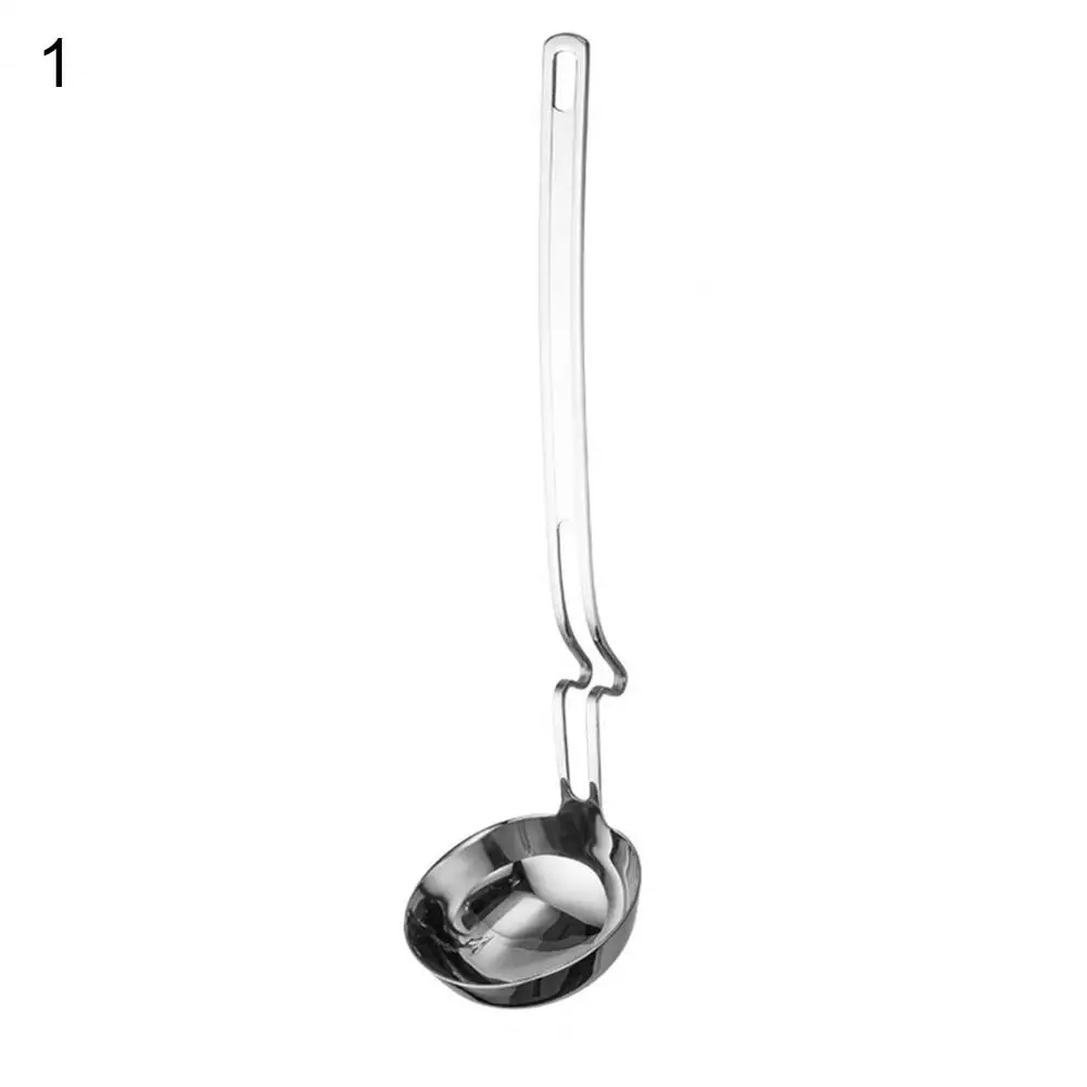 

304 stainless steel thickened soup spoon slotted soup spoon hot pot soup spoon creative household kitchen wall hanging spoon