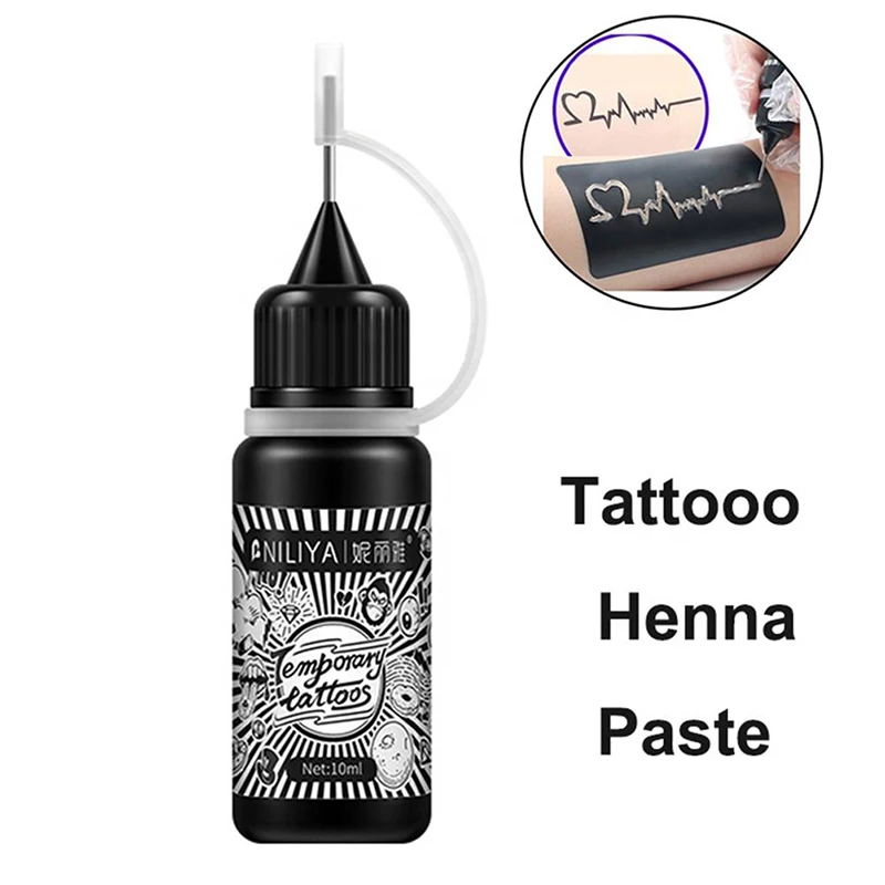 

10ML Semipermanent Tattoo Ink Paste Juice Ink Temporary Body Art Painting Cream Tattoo Supplies and Accessories Makeup