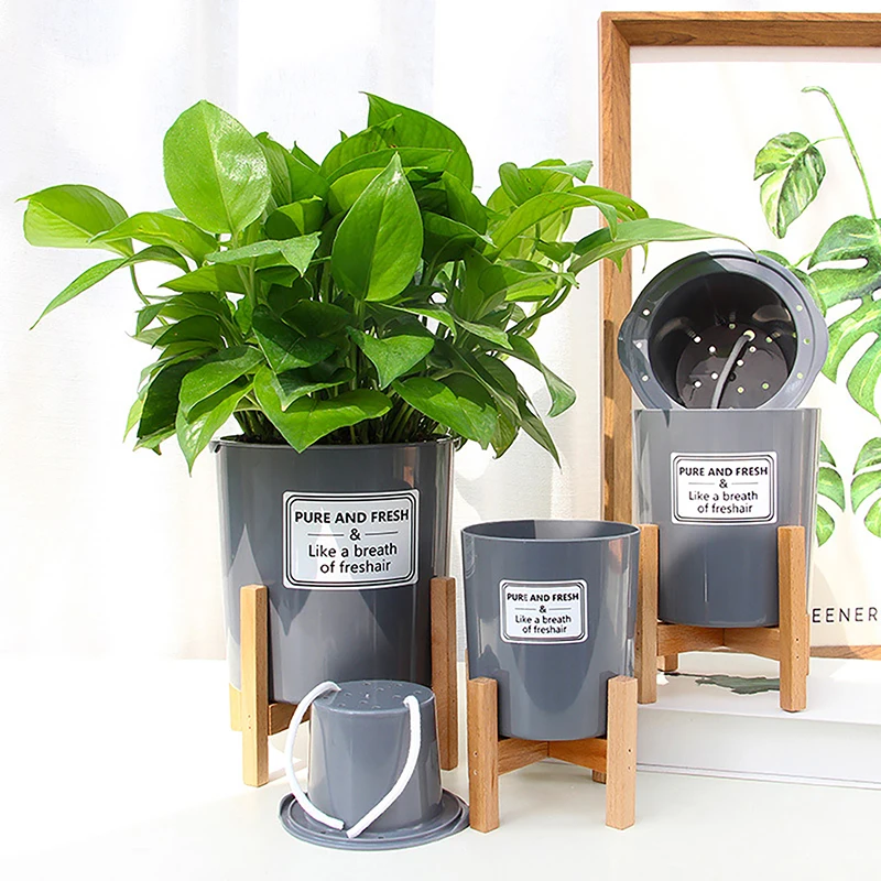 Креативная деревянная рамка набор горшок для растений автоматический