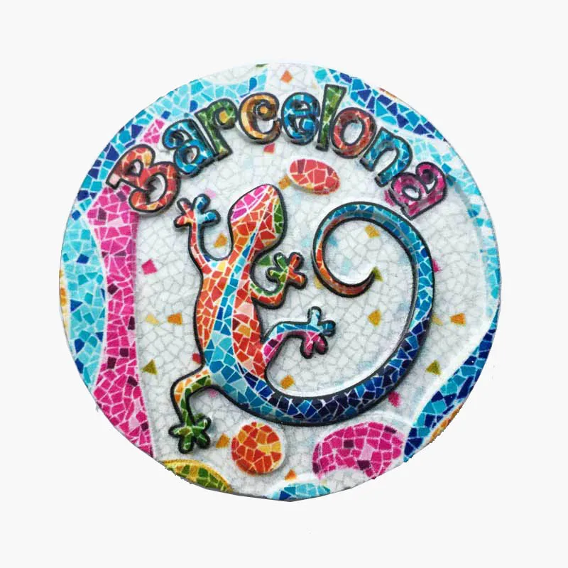 3d смолы холодильник Стикеры сувенирные магниты для холодильника Барселона