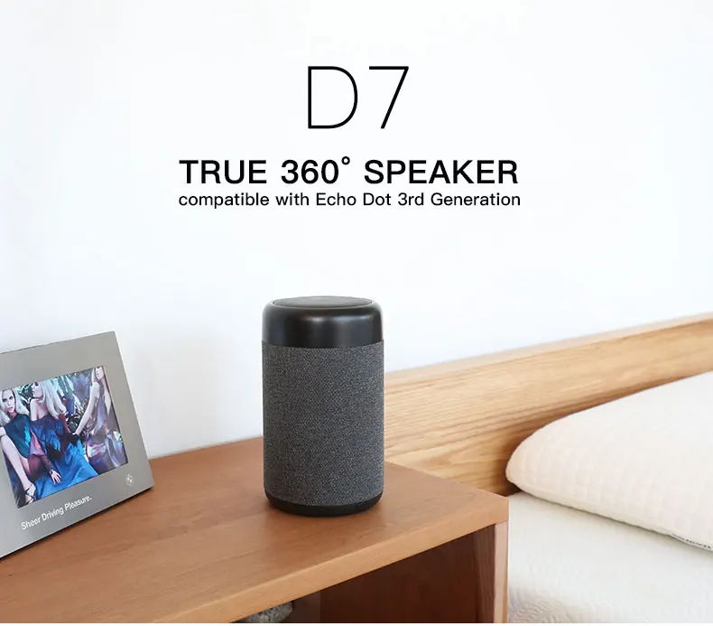 GGMM D7 5200 мАч зарядный чехол для Amazon Echo Dot(3rd Gen) батарея портативный динамик для Echo Dot Alexa Мощный 7 часов воспроизведения