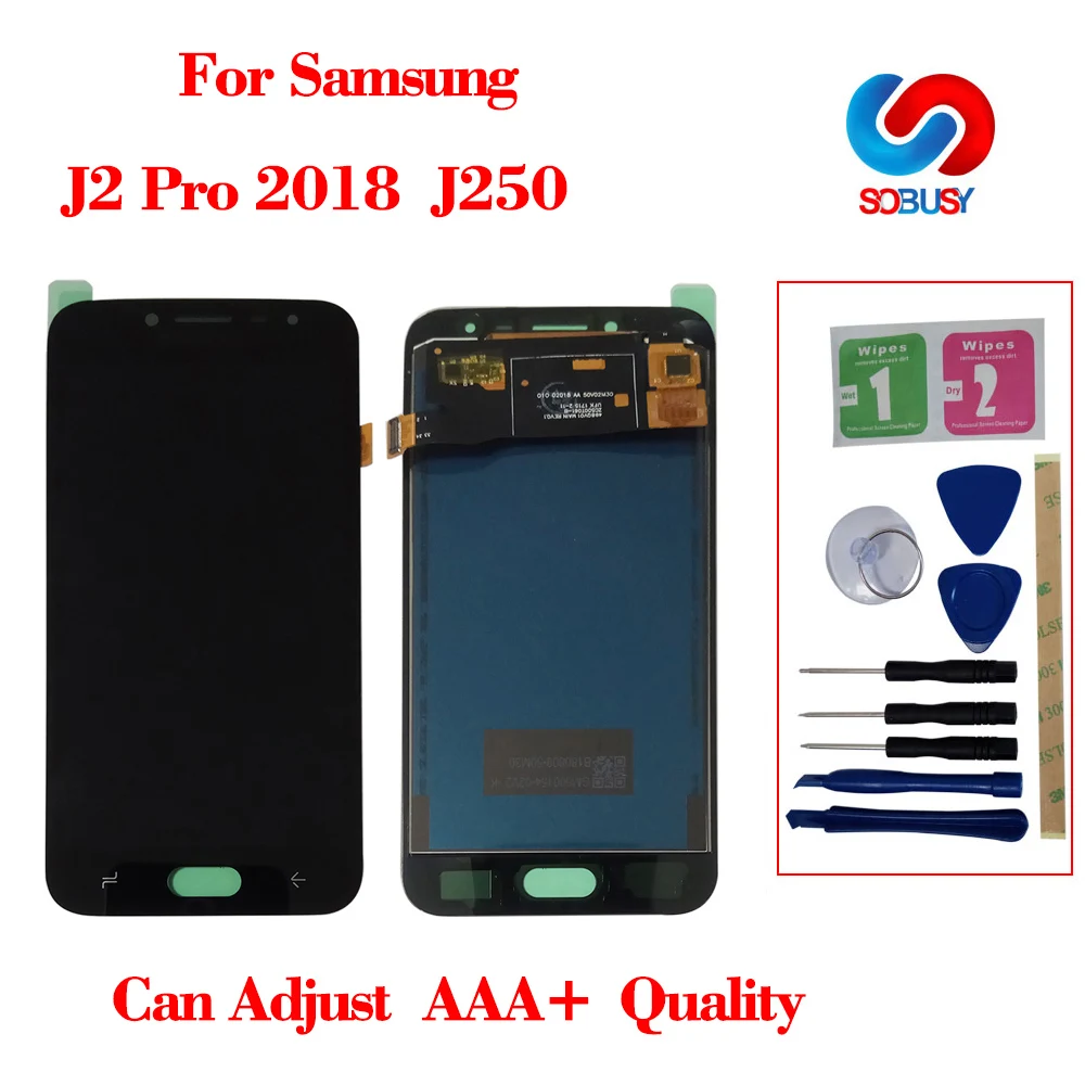 ЖК дисплей и дигитайзер сенсорного экрана в сборе для Samsung Galaxy J2 pro 2018 J250 J250F
