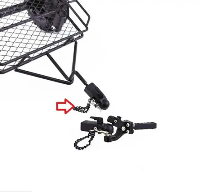 

Remote control RC Car Accessories Aluminium Metal Hook Drop Hitchs Receiver for SCX10 90046 TRX4 1/10 RC Crawler Car