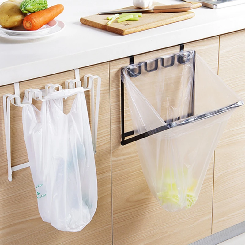 

Foldable Kitchen Garbage Waste Bag Holder Bracket Cupboard Hanging Rack DC120