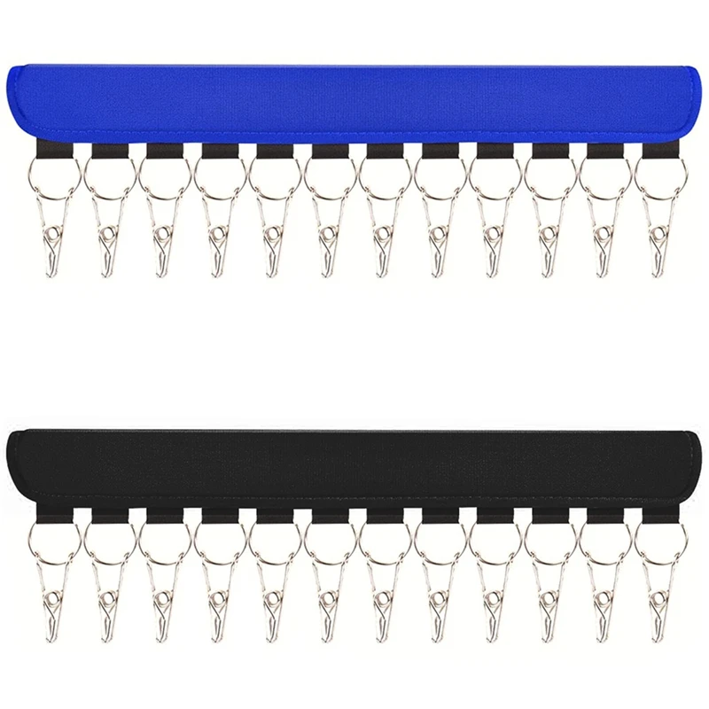 

2 Pack 12 Clips Hat Organizer Hanger Hat Organizer for Baseball Caps Organizer Hat Rack Holder for Closet Storage