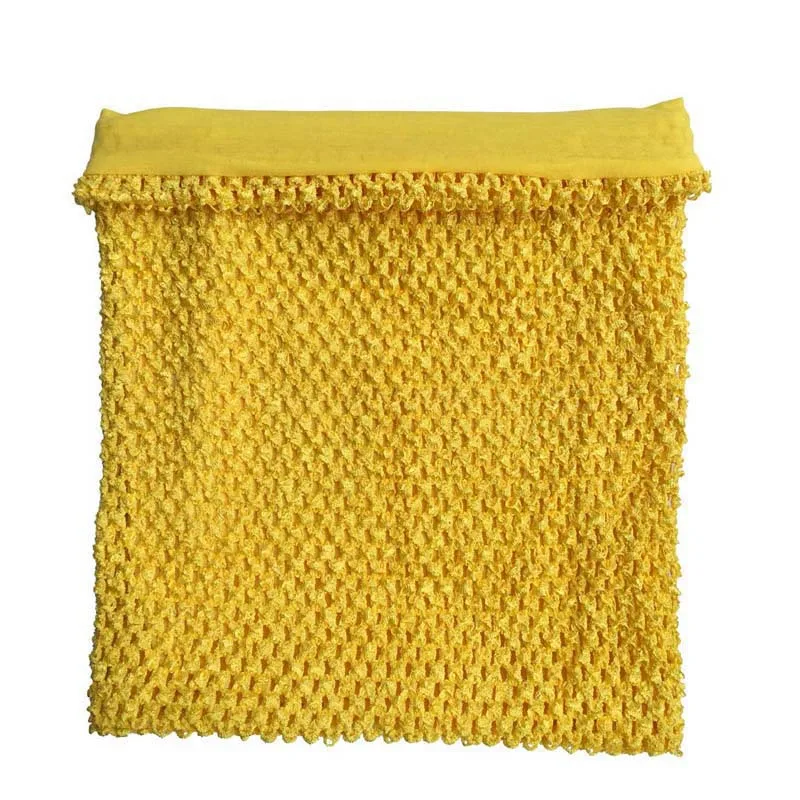 Gold yellow 20x20cm 1 шт., 20x20 см, 8 дюймов, эластичная трикотажная юбка-пачка на груди с подкладкой «кроше» для самостоятельной сборки, платье с пайетками, юбка, Рождественская фатиновая кружевная ткань - Color: Gold yellow 20x20cm