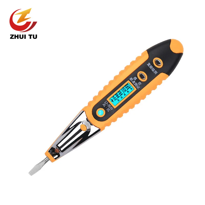 

LED Digital Display Electric Pen Electrician Induction Tester Home Zero Live Wire Test Electric Circuit Detection Breakpoint