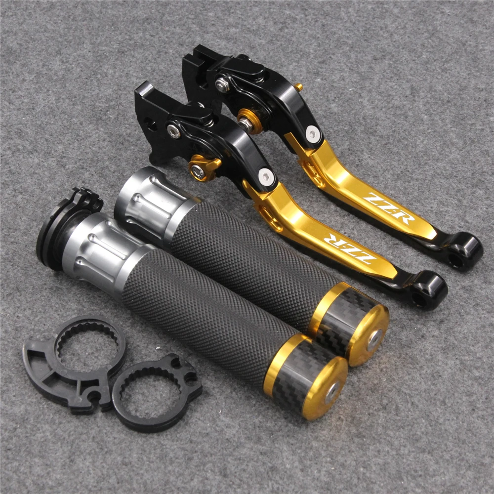 

RiderJacky Folding Extendable Motorcycle Brakes Clutch Levers Hand Grips For Kawasaki ZZR/ZX1400 SE Version 2016-2018 2017