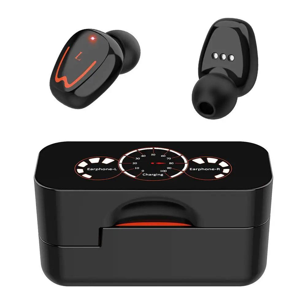 V1 TWS Bluetooth V5.0 Wireless Headset Waterproof HiFi Stereo LED Power Display Touch Control Headphones With Mic And Earplugs |
