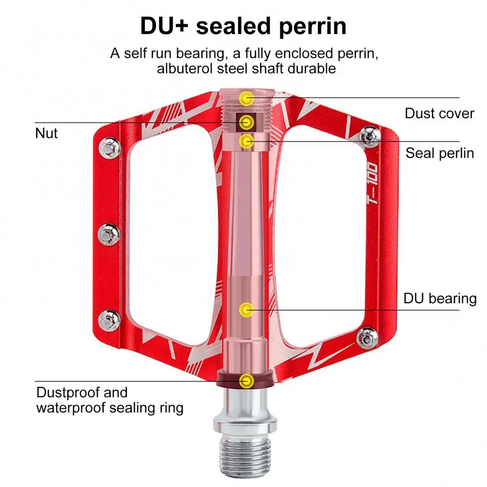 

TOOPRE Bike Pedal Aluminium Alloy Mountain Road Cycle Ball Bearing Cycling Tool