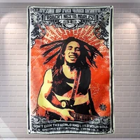 rock and roll band singer music poster waterproof cloth painting flag banner tapestry wall stickers mural retro decor upholstery