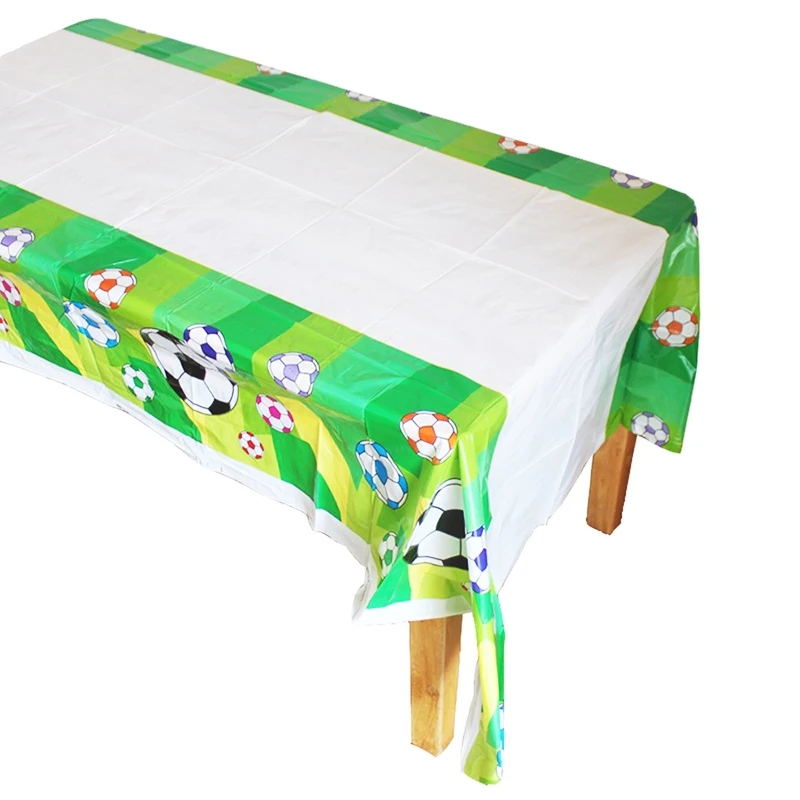 Tablecover 1pc Футбольная цель коробочка для конфет на вечеринку Квадратная тарелка салфетки флаг для футбола вечерние украшения Детские сувениры с днем рождения вечерние принадлежности - Цвет: Tablecover 1pc
