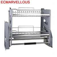 Cupboard Drainer Mutfak Dish Rack Cestas Para Organizar Stainless Steel Hanging Organizer Cocina Kitchen Cabinet Storage Basket