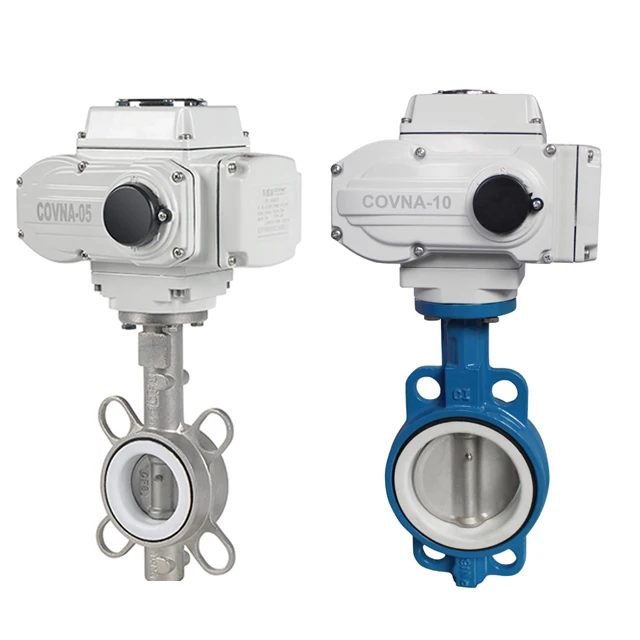 

4-20ma Water Flow Control Cast Iron 2/3/4/6/8/10/12/24 inch Wafer Type Electric Motorized Actuator Butterfly Valve