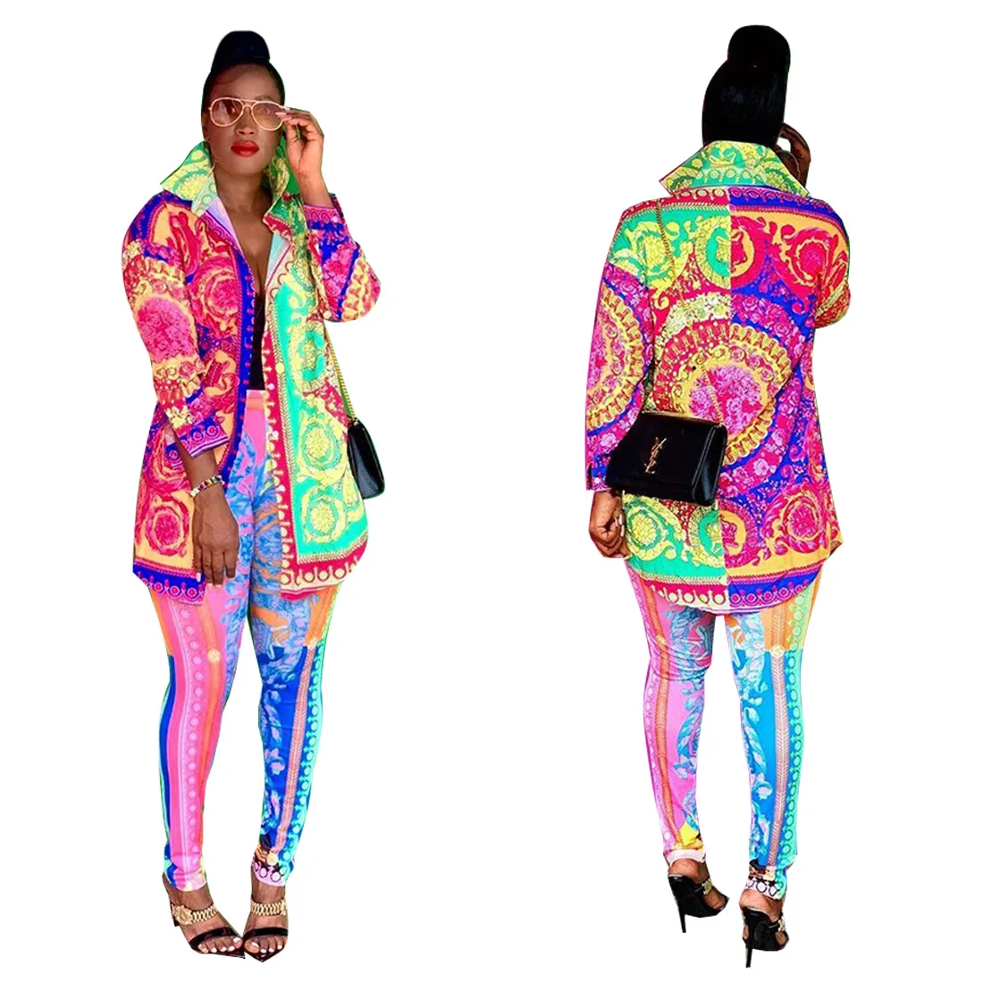 Дашики африканская одежда осень зима женский комплект спортивный костюм Африка