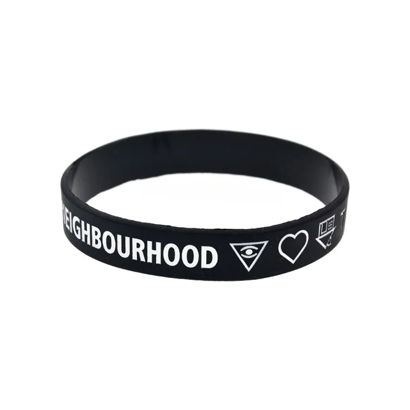 OBH 2 шт Debossed neighborhood силиконовый резиновый браслет для любителей музыки