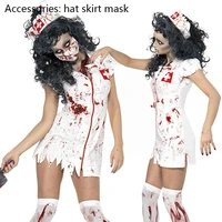 halloween nurse cosplay uniform costume zombie role blood lingerie outfits suit demon doctor sexy v8i1