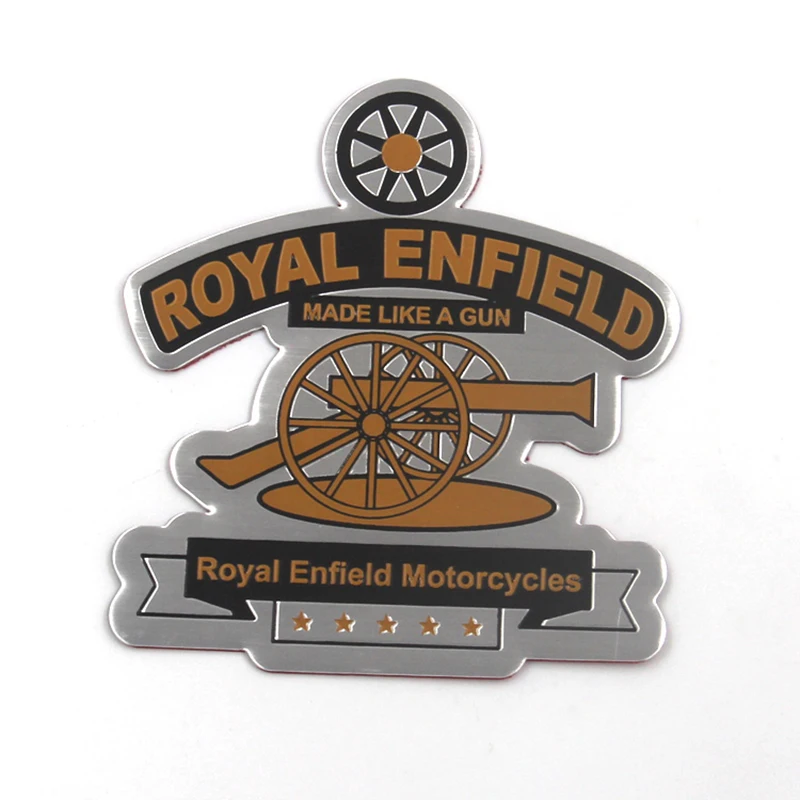 Алюминиевая пользовательская эмблема Royal Enfield наклейка на мотоцикл боковая пуля