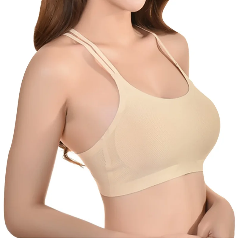 Спортивный бюстгальтер для йоги с перекрестными ремешками женский спортивный